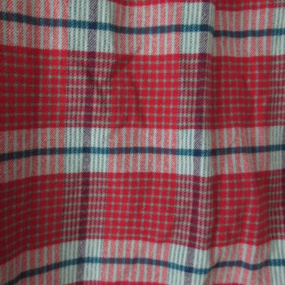 Woolrich Plaid Flannel XL Womens Pink Red Button Up Pockets 100% Cotton - Picture 6 of 9